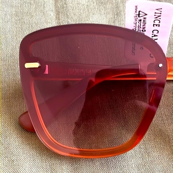 Brand New Vince Camuto Oversized Cat Eye Sunglasses Translucent Frame Gradient main image 16